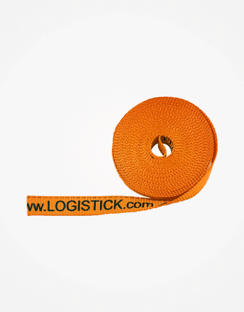 3/4" x 20' Precut & Coiled Orange Polywoven Banding