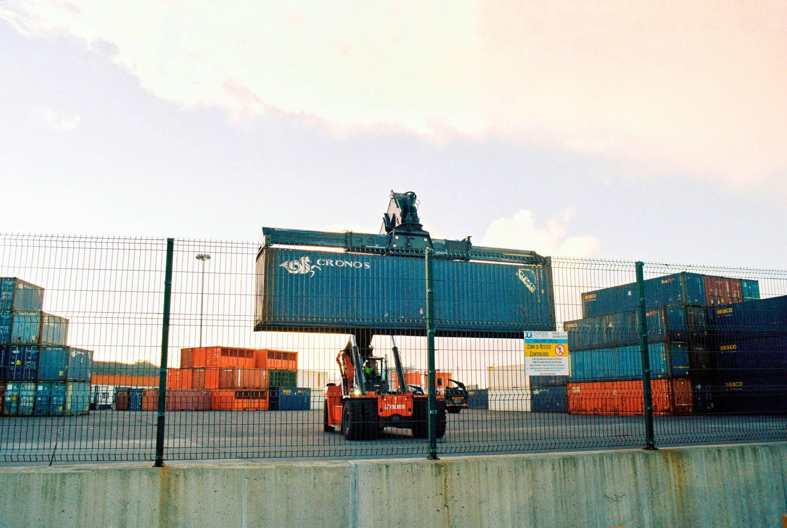 load an intermodal container